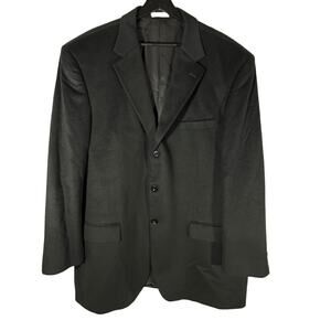 Black Cashmere Suit Jacket Loro Piana Mens Blazer SFI Jacobsons Vintage